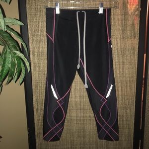 CW-X Black, Pink, and Purple Leggings